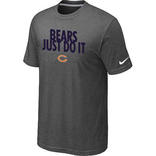 Nike Chicago Bears "Just Do It" NFL T-Shirt - Dark Grey